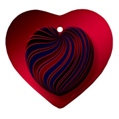 Heart Love Luck Abstract Ornament (heart)