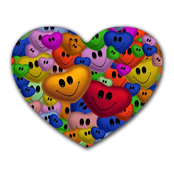 Heart Love Smile Smilie Heart Mousepads