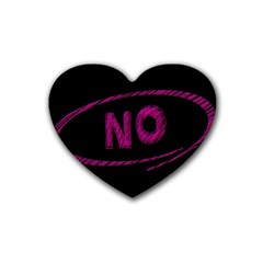 No Cancellation Rejection Heart Coaster (4 Pack)  by Celenk