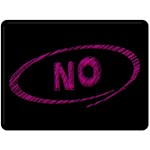 No Cancellation Rejection Double Sided Fleece Blanket (Large)  80 x60  Blanket Front
