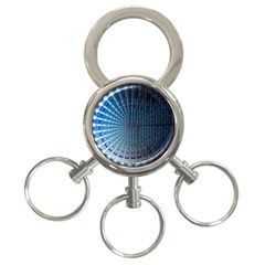 Data Computer Internet Online 3-Ring Key Chains