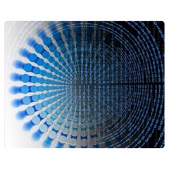 Data Computer Internet Online Double Sided Flano Blanket (Medium) 