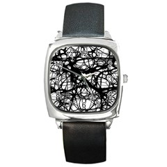 Neurons Brain Cells Brain Structure Square Metal Watch by Celenk