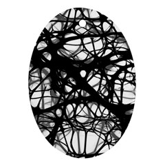 Neurons Brain Cells Brain Structure Oval Ornament (two Sides) by Celenk