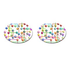 Icon Media Social Network Cufflinks (oval) by Celenk