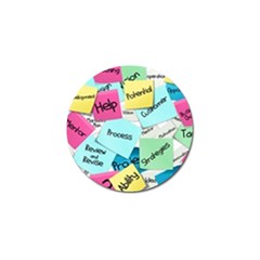 Stickies Post It List Business Golf Ball Marker by Celenk