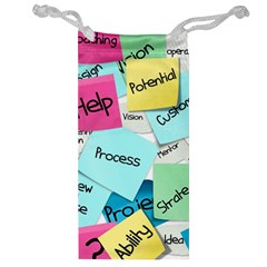 Stickies Post It List Business Jewelry Bag by Celenk