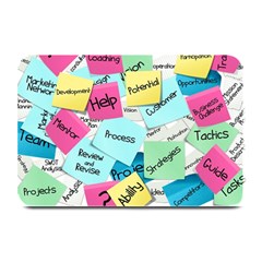 Stickies Post It List Business Plate Mats by Celenk