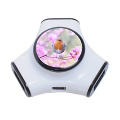 Spring Bird Bird Spring Robin 3-port Usb Hub by Celenk