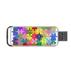 Puzzle Part Letters Abc Education Portable Usb Flash (two Sides) by Celenk