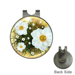 Summer Anemone Sylvestris Hat Clips With Golf Markers