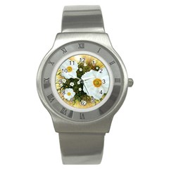 Summer Anemone Sylvestris Stainless Steel Watch by Celenk