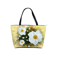 Summer Anemone Sylvestris Shoulder Handbags by Celenk