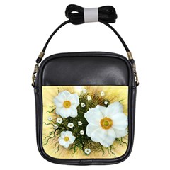 Summer Anemone Sylvestris Girls Sling Bags by Celenk