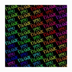 Thank You Font Colorful Word Color Medium Glasses Cloth by Celenk