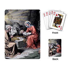 The Birth Of Christ Playing Card by Valentinaart