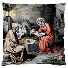 The Birth Of Christ Standard Flano Cushion Case (one Side) by Valentinaart