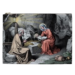 The Birth Of Christ Cosmetic Bag (xxl)  by Valentinaart