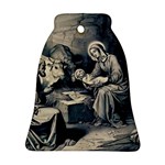 The birth of Christ Bell Ornament (Two Sides) Back