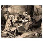 The birth of Christ Double Sided Flano Blanket (Medium)  60 x50  Blanket Back