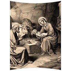 The Birth Of Christ Back Support Cushion by Valentinaart