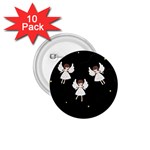 Christmas angels  1.75  Buttons (10 pack) Front