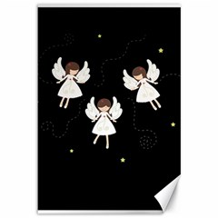 Christmas angels  Canvas 12  x 18  