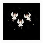 Christmas angels  Medium Glasses Cloth (2-Side) Back