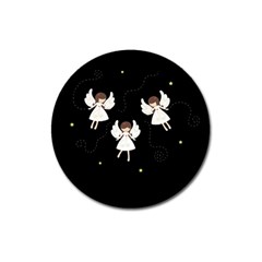 Christmas Angels  Magnet 3  (round)