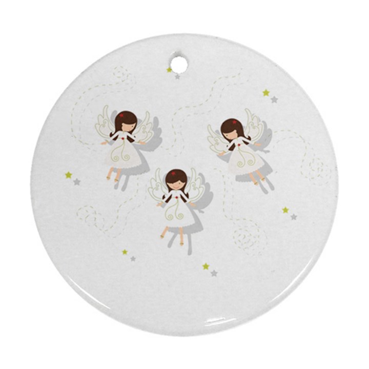 Christmas angels  Ornament (Round)