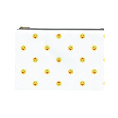 Happy Sun Motif Kids Seamless Pattern Cosmetic Bag (large)  by dflcprintsclothing