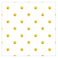 Happy Sun Motif Kids Seamless Pattern Large Satin Scarf (square) by dflcprintsclothing