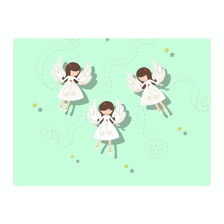 Christmas angels  Double Sided Flano Blanket (Mini) 