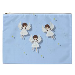 Christmas Angels  Cosmetic Bag (xxl)  by Valentinaart