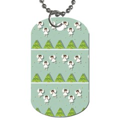 Christmas Angels  Dog Tag (one Side) by Valentinaart