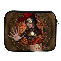 Steampunk, Wonderful Steampunk Lady Apple Ipad 2/3/4 Zipper Cases by FantasyWorld7