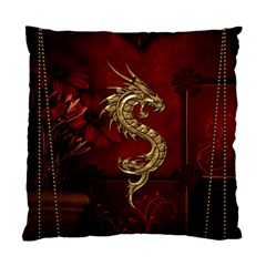 Wonderful Mystical Dragon, Vintage Standard Cushion Case (one Side) by FantasyWorld7