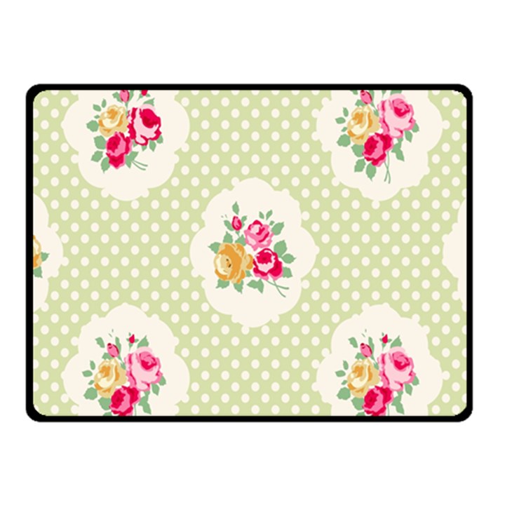 green shabby chic Fleece Blanket (Small)