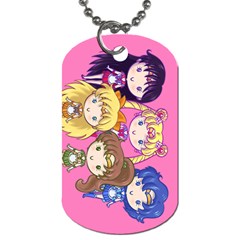 Cutie Moons, Inners & Outters Dog Tag (two-sided)  by Ellador