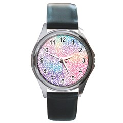 Festive Color Round Metal Watch