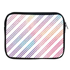 Colored Candy Striped Apple Ipad 2/3/4 Zipper Cases by Colorfulart23