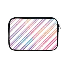 Colored Candy Striped Apple Ipad Mini Zipper Cases by Colorfulart23