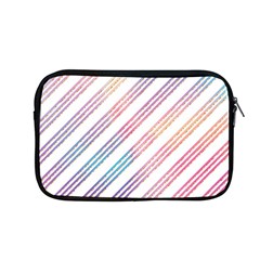 Colored Candy Striped Apple Macbook Pro 13  Zipper Case by Colorfulart23