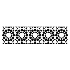 Black White Pattern Seamless Monochrome Satin Scarf (oblong) by Celenk
