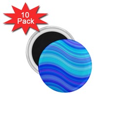 Blue Background Water Design Wave 1 75  Magnets (10 Pack)  by Celenk