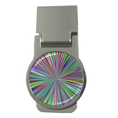 Burst Colors Ray Speed Vortex Money Clips (round)  by Celenk