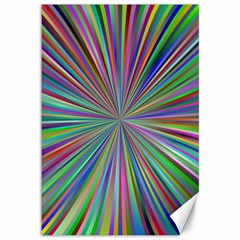 Burst Colors Ray Speed Vortex Canvas 12  X 18   by Celenk