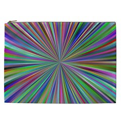 Burst Colors Ray Speed Vortex Cosmetic Bag (xxl)  by Celenk