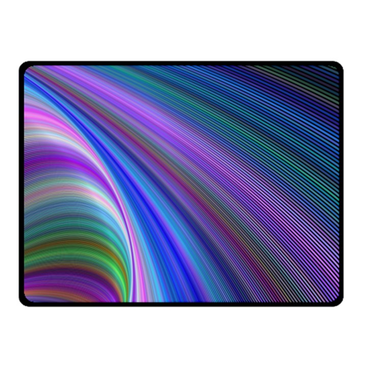 Background Abstract Curves Double Sided Fleece Blanket (Small) 