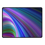 Background Abstract Curves Double Sided Fleece Blanket (Small)  45 x34  Blanket Back